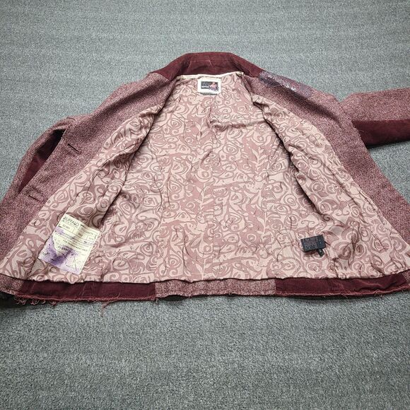 Buffalo David Bitton Jacket Womens Medium Elizabeth Blazer Distressed Lace - Picture 7 of 12